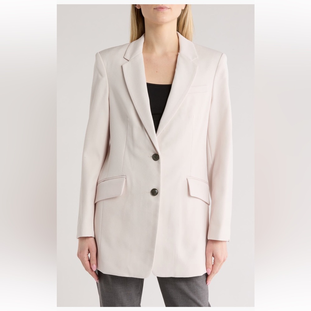 rag & bone Charlie Virgin‎ Wool Blazer coat jacket cream Size 6 NWT